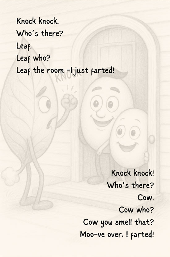Book preview - knock knock fart jokes